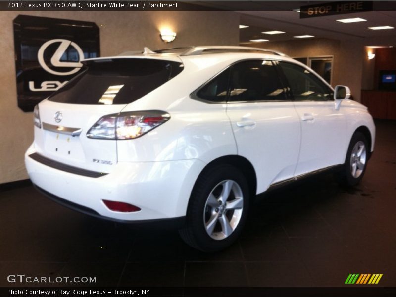 Starfire White Pearl / Parchment 2012 Lexus RX 350 AWD