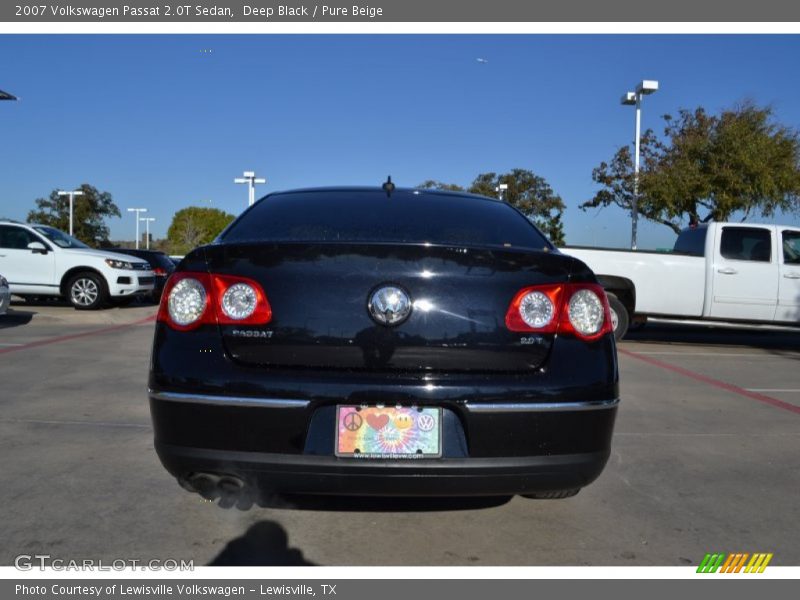 Deep Black / Pure Beige 2007 Volkswagen Passat 2.0T Sedan
