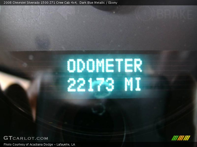 Dark Blue Metallic / Ebony 2008 Chevrolet Silverado 1500 Z71 Crew Cab 4x4