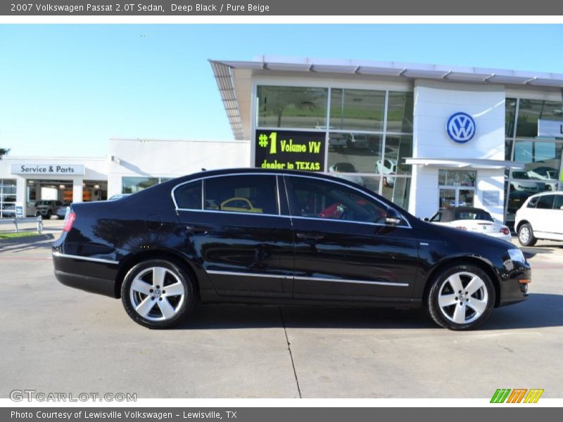 Deep Black / Pure Beige 2007 Volkswagen Passat 2.0T Sedan