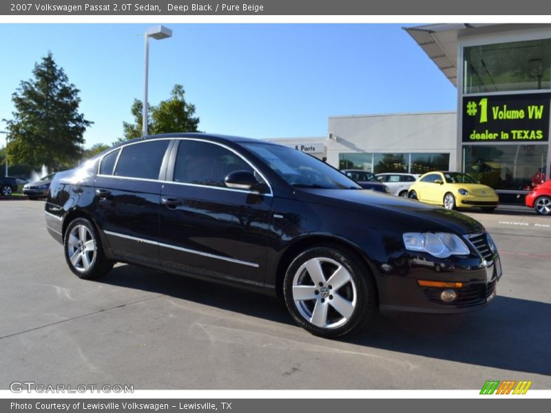 Deep Black / Pure Beige 2007 Volkswagen Passat 2.0T Sedan
