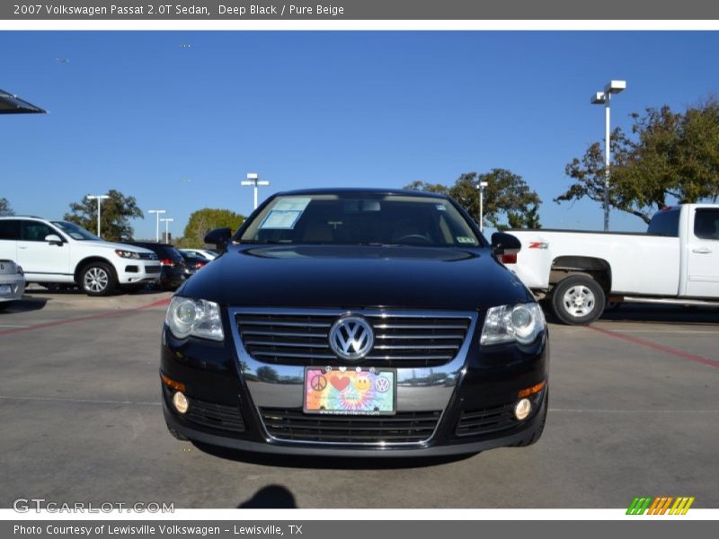 Deep Black / Pure Beige 2007 Volkswagen Passat 2.0T Sedan
