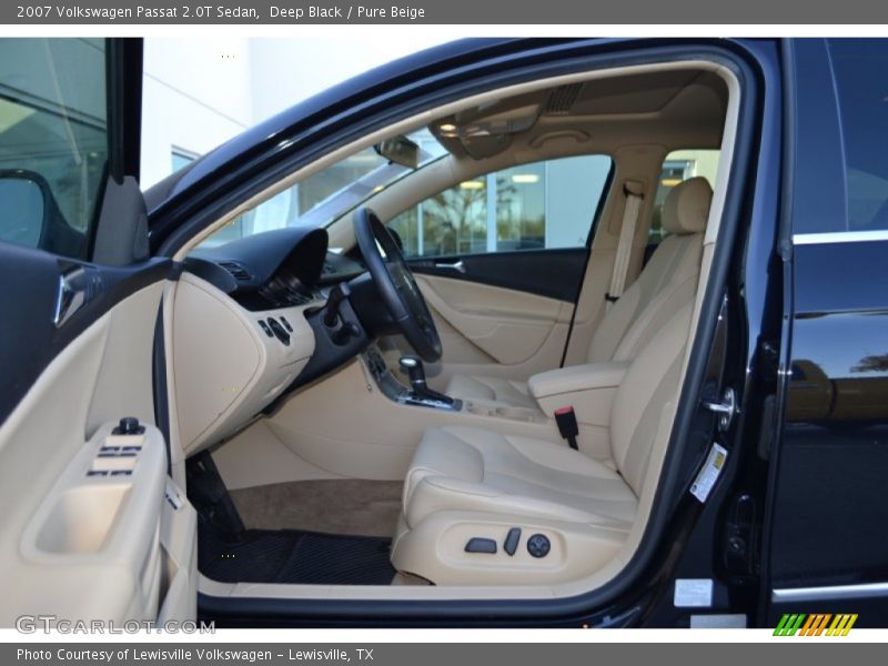 Deep Black / Pure Beige 2007 Volkswagen Passat 2.0T Sedan