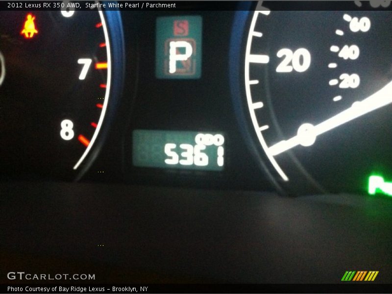 Starfire White Pearl / Parchment 2012 Lexus RX 350 AWD