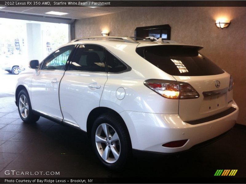 Starfire White Pearl / Parchment 2012 Lexus RX 350 AWD