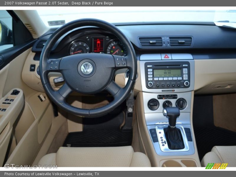Deep Black / Pure Beige 2007 Volkswagen Passat 2.0T Sedan