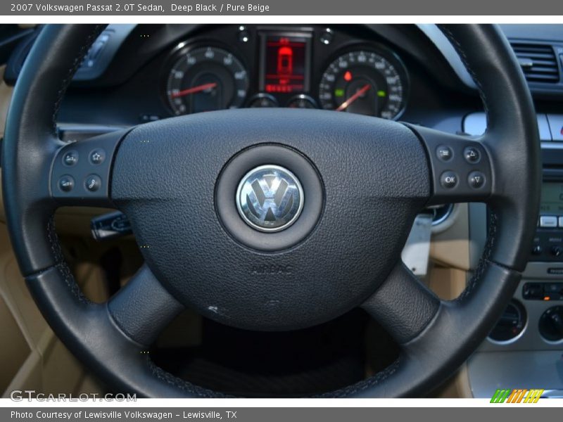 Deep Black / Pure Beige 2007 Volkswagen Passat 2.0T Sedan