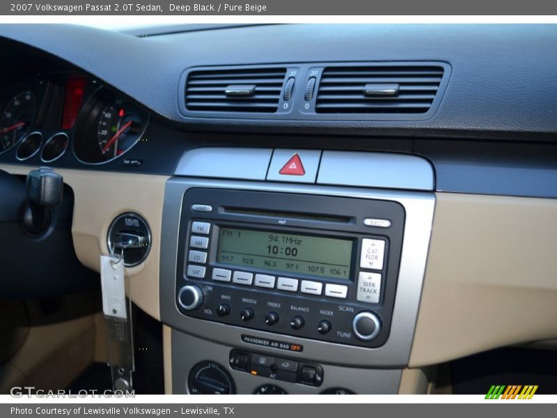 Deep Black / Pure Beige 2007 Volkswagen Passat 2.0T Sedan