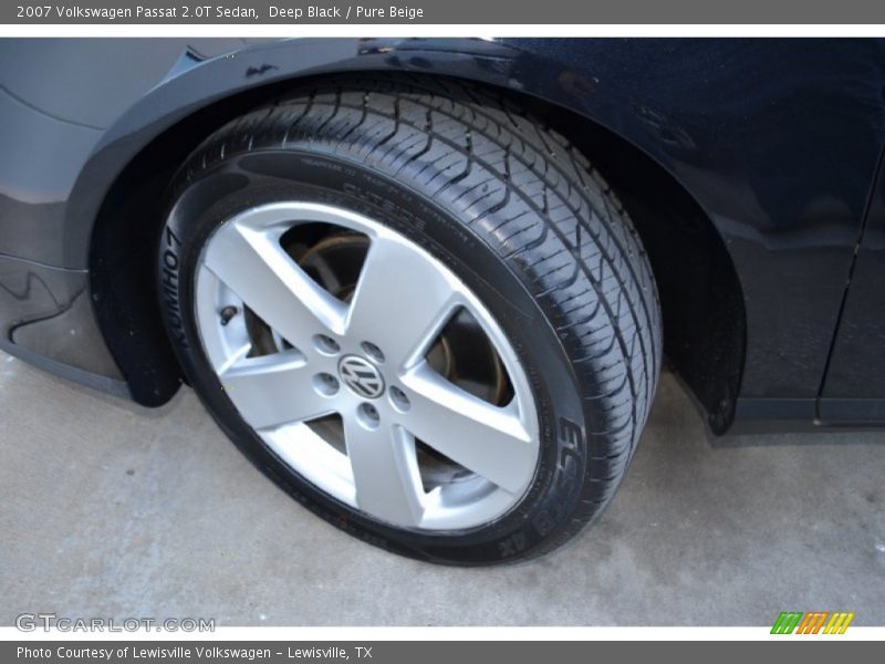 Deep Black / Pure Beige 2007 Volkswagen Passat 2.0T Sedan