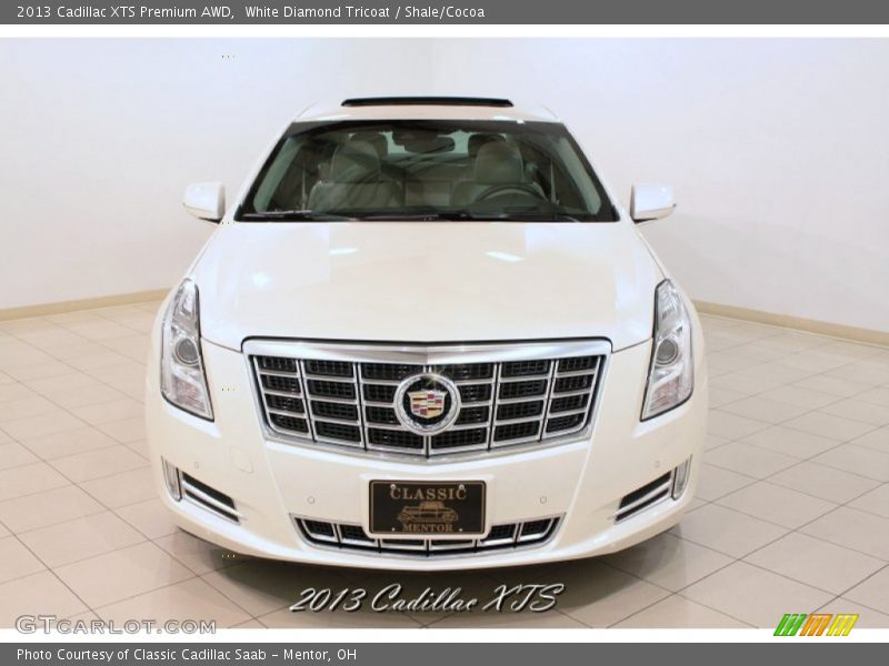 White Diamond Tricoat / Shale/Cocoa 2013 Cadillac XTS Premium AWD