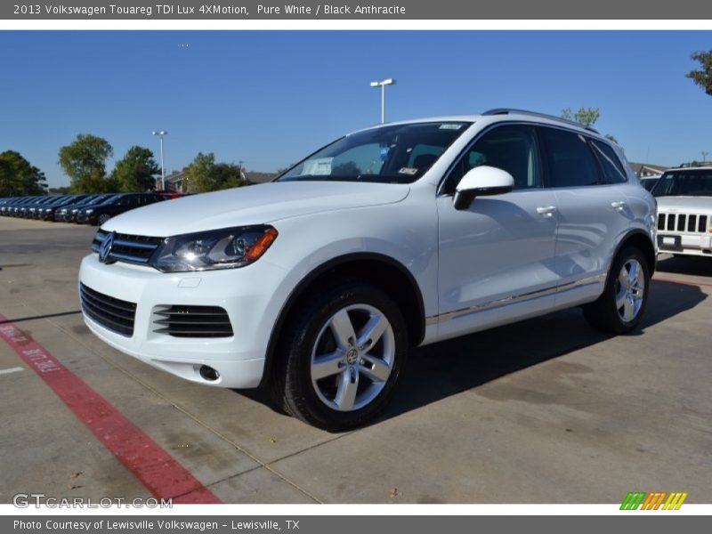 Pure White / Black Anthracite 2013 Volkswagen Touareg TDI Lux 4XMotion
