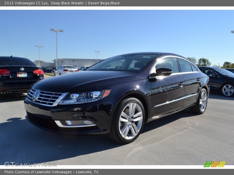 Deep Black Metallic / Desert Beige/Black 2013 Volkswagen CC Lux