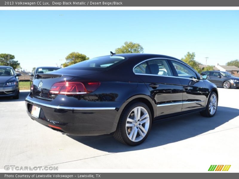 Deep Black Metallic / Desert Beige/Black 2013 Volkswagen CC Lux