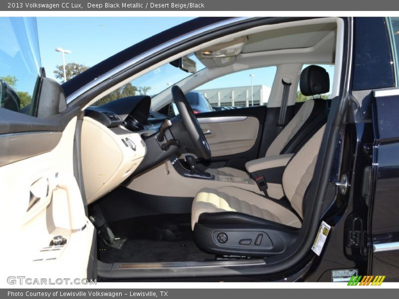 Deep Black Metallic / Desert Beige/Black 2013 Volkswagen CC Lux