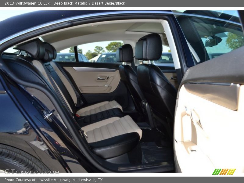 Deep Black Metallic / Desert Beige/Black 2013 Volkswagen CC Lux
