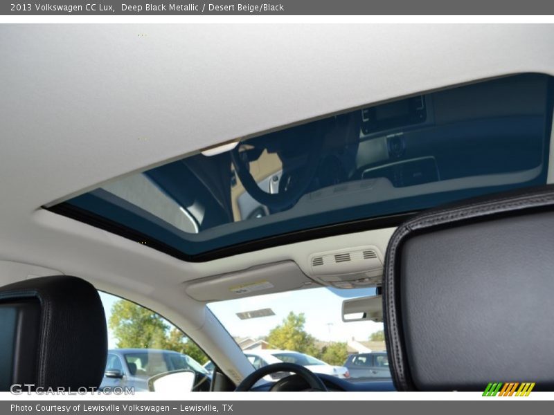 Deep Black Metallic / Desert Beige/Black 2013 Volkswagen CC Lux