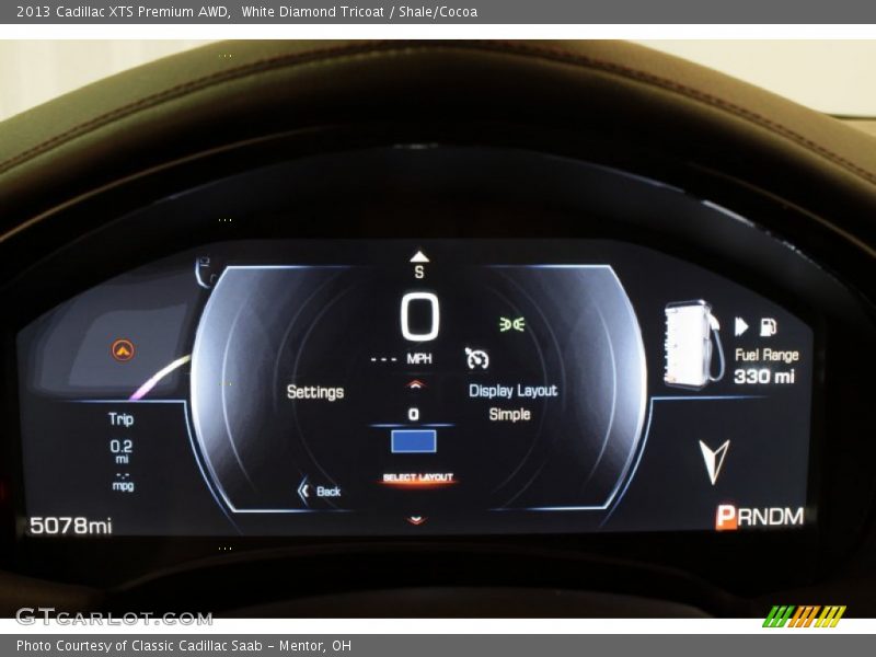  2013 XTS Premium AWD Premium AWD Gauges
