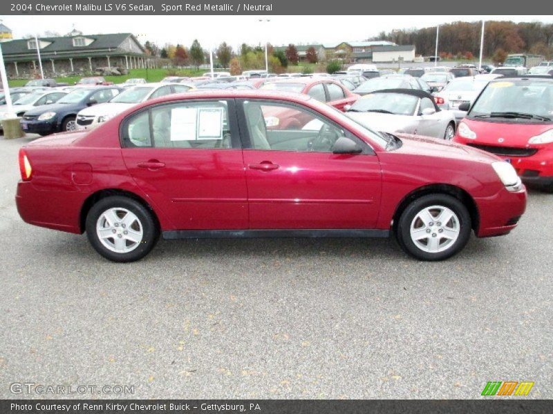 Sport Red Metallic / Neutral 2004 Chevrolet Malibu LS V6 Sedan