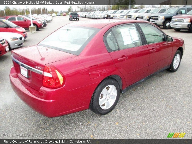 Sport Red Metallic / Neutral 2004 Chevrolet Malibu LS V6 Sedan