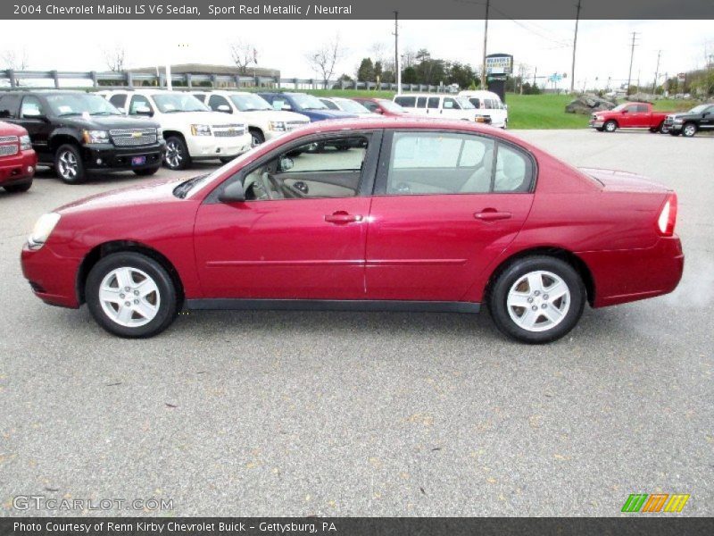 Sport Red Metallic / Neutral 2004 Chevrolet Malibu LS V6 Sedan