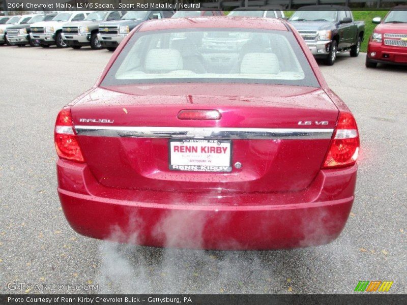 Sport Red Metallic / Neutral 2004 Chevrolet Malibu LS V6 Sedan