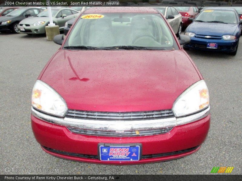 Sport Red Metallic / Neutral 2004 Chevrolet Malibu LS V6 Sedan