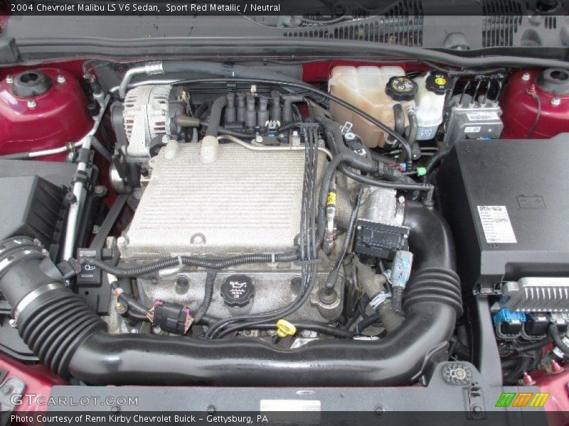 Sport Red Metallic / Neutral 2004 Chevrolet Malibu LS V6 Sedan
