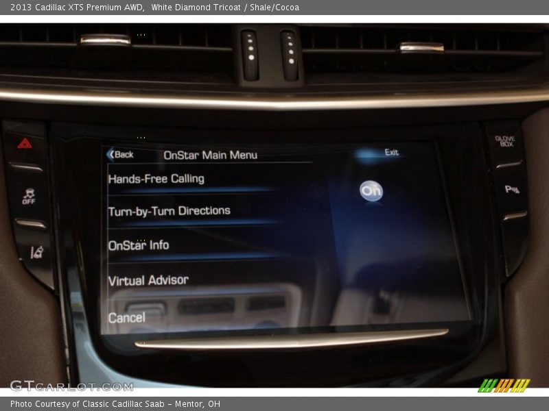 White Diamond Tricoat / Shale/Cocoa 2013 Cadillac XTS Premium AWD