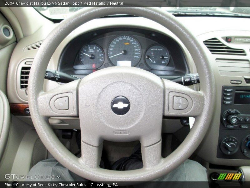 Sport Red Metallic / Neutral 2004 Chevrolet Malibu LS V6 Sedan