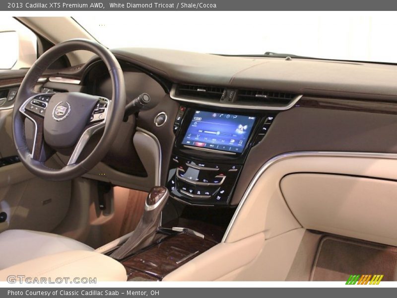 White Diamond Tricoat / Shale/Cocoa 2013 Cadillac XTS Premium AWD