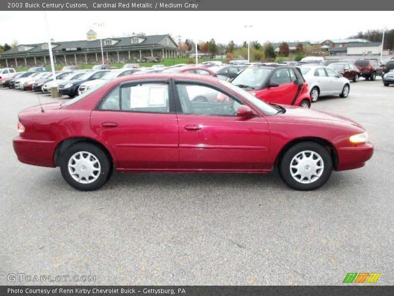 Cardinal Red Metallic / Medium Gray 2003 Buick Century Custom