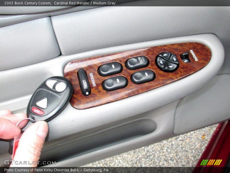 Cardinal Red Metallic / Medium Gray 2003 Buick Century Custom