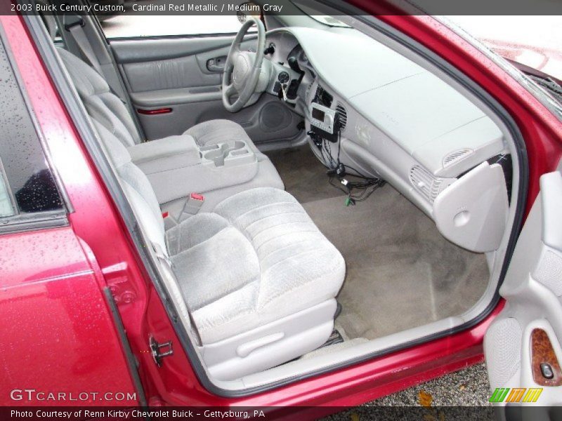 Cardinal Red Metallic / Medium Gray 2003 Buick Century Custom