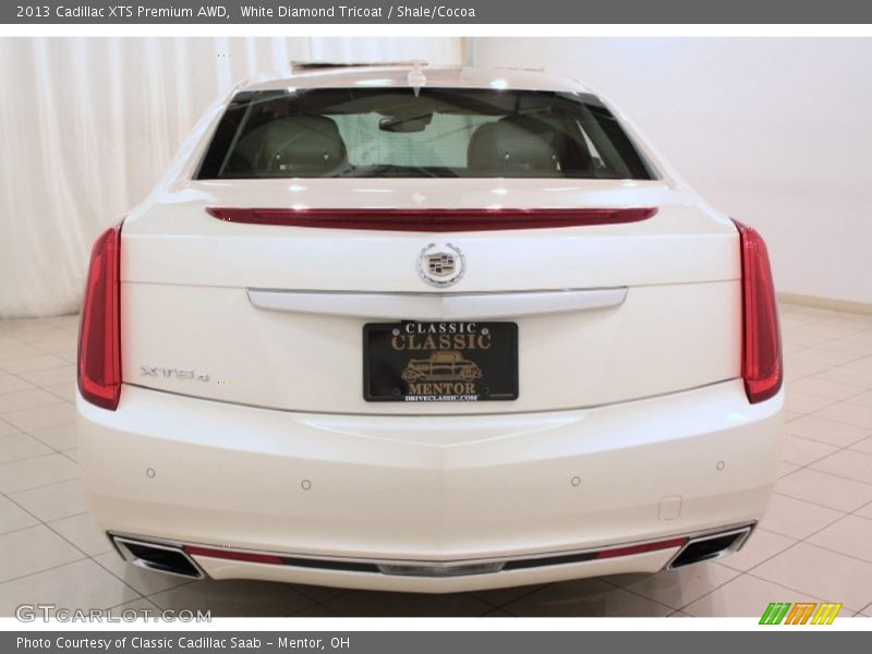 White Diamond Tricoat / Shale/Cocoa 2013 Cadillac XTS Premium AWD