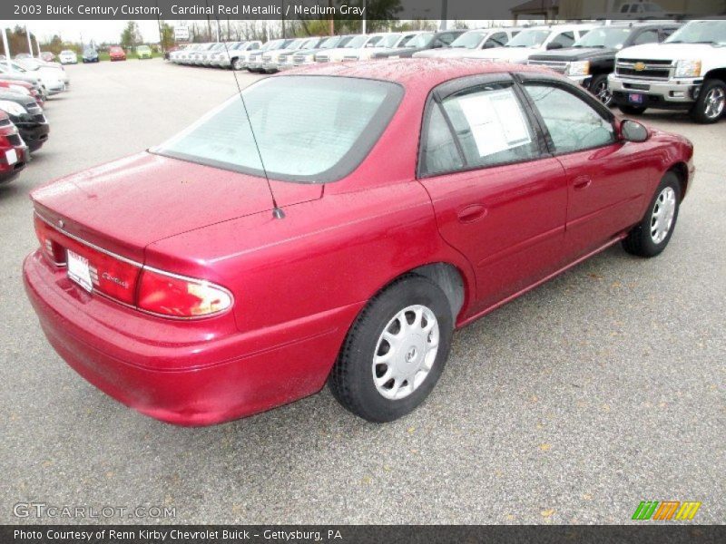 Cardinal Red Metallic / Medium Gray 2003 Buick Century Custom