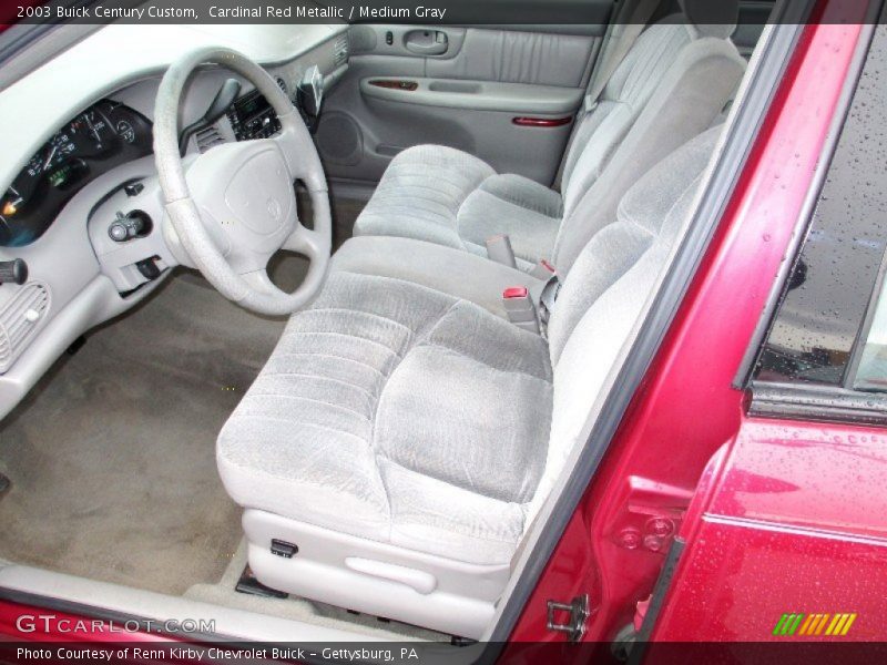 Cardinal Red Metallic / Medium Gray 2003 Buick Century Custom