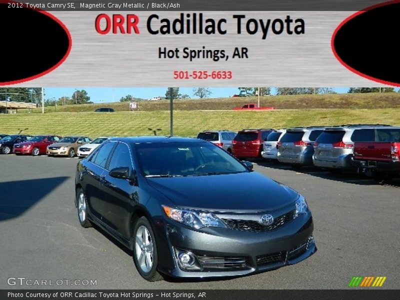 Magnetic Gray Metallic / Black/Ash 2012 Toyota Camry SE