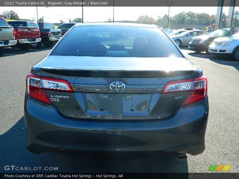 Magnetic Gray Metallic / Black/Ash 2012 Toyota Camry SE