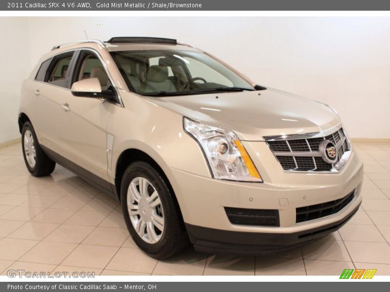 Gold Mist Metallic / Shale/Brownstone 2011 Cadillac SRX 4 V6 AWD