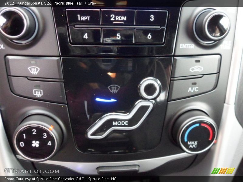 Controls of 2012 Sonata GLS