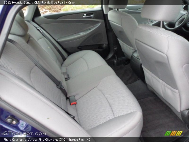 Pacific Blue Pearl / Gray 2012 Hyundai Sonata GLS