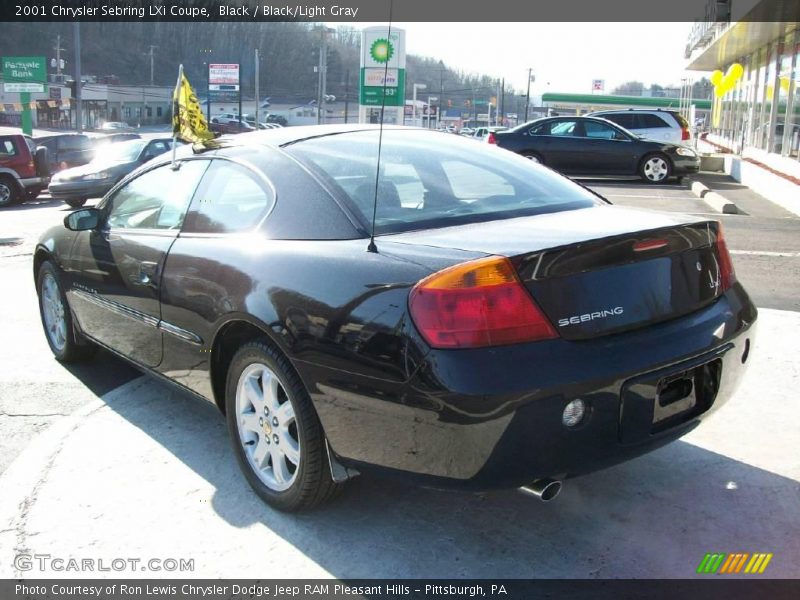 Black / Black/Light Gray 2001 Chrysler Sebring LXi Coupe