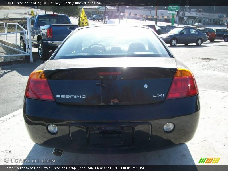 Black / Black/Light Gray 2001 Chrysler Sebring LXi Coupe