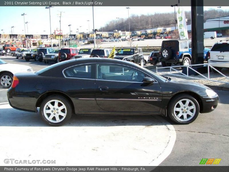Black / Black/Light Gray 2001 Chrysler Sebring LXi Coupe