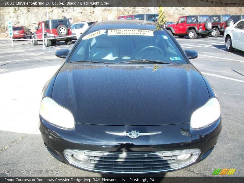 Black / Black/Light Gray 2001 Chrysler Sebring LXi Coupe