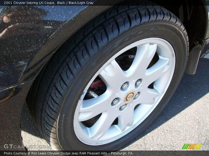 Black / Black/Light Gray 2001 Chrysler Sebring LXi Coupe