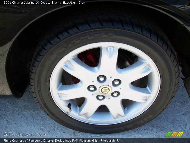 Black / Black/Light Gray 2001 Chrysler Sebring LXi Coupe