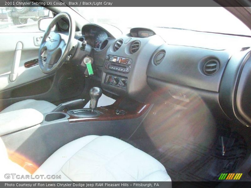 Black / Black/Light Gray 2001 Chrysler Sebring LXi Coupe