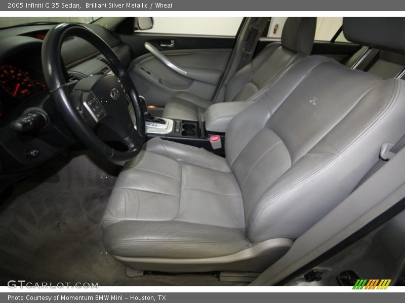 Brilliant Silver Metallic / Wheat 2005 Infiniti G 35 Sedan