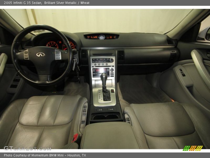 Brilliant Silver Metallic / Wheat 2005 Infiniti G 35 Sedan